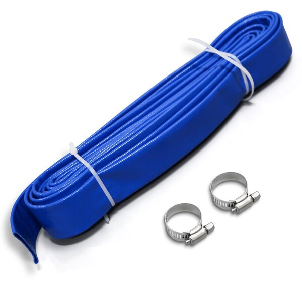 Serenelife 19.69 Ft. Pump Hose - Replacement Part Hose With 2 Clamps PRTSLBSMPMP10 - main